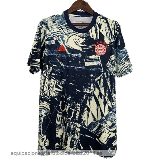 Nuevo Tailandia Especial Camiseta Bayern Munich 23/24 Azul Amarillo Baratas